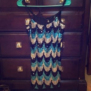 Brand new bke sequin tank top